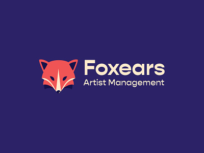 Foxears logo animal animal illustration animal logo brand identity branding design flat fox icon illustration logo vector