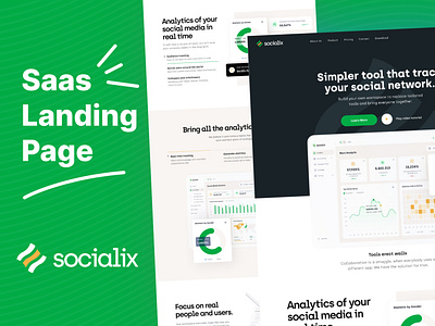 Saas Website Design for Socialix