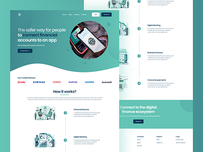 Finance Landing Page Design banking design finance graphic design landing page ui user experience design user interface design ux web design website design