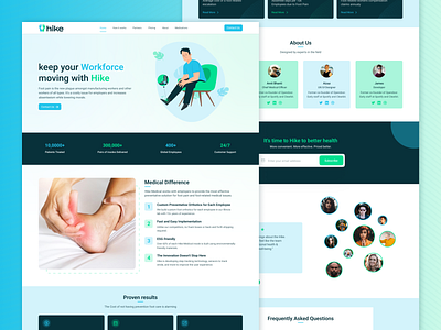 Hike Landing Page Desing