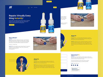 Insta Fix Landing Page Design