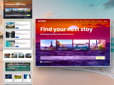 The world is waiting to travel (UX/UI Design)