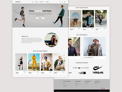 Landing Page for a fashion website #DailyUI dailyui design ui uiux ux