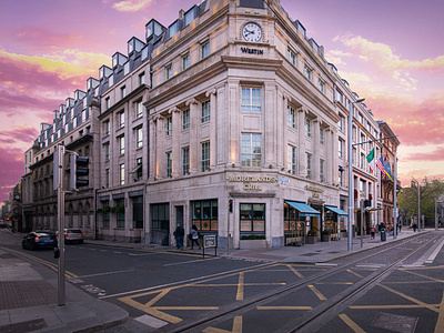 Westin Dublin exterior design hotel photography