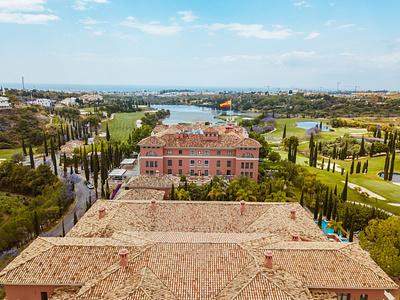 AnaAntara Villa Padierna Palace Benahavís Marbella Resort design drone exterior design hotel photography