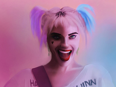 Harley Quinn digital painting.