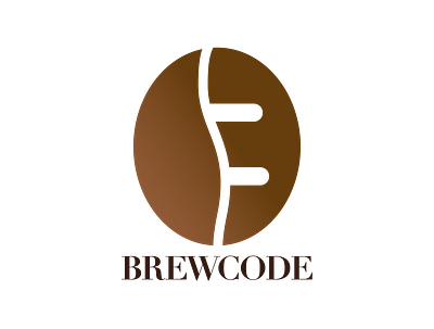 Logo for a coffee shop- BrewCode ❤️ branding dailyui des design digital art figma graphic design icon illustration logo minimal typography ui ux vector