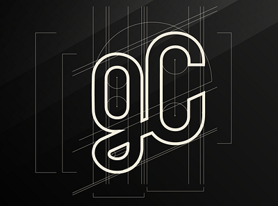 ISOTIPO -GC branding design flat logo minimal vector