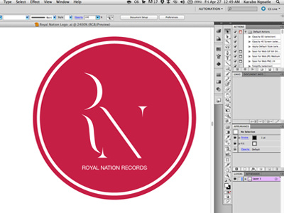 Royal Nation branding design identity logo