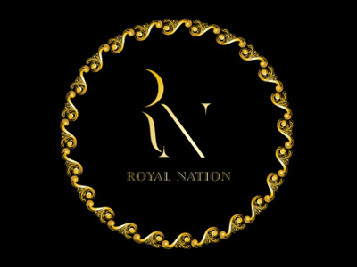 Royal Nation Rebound gold logo royal nation typography set