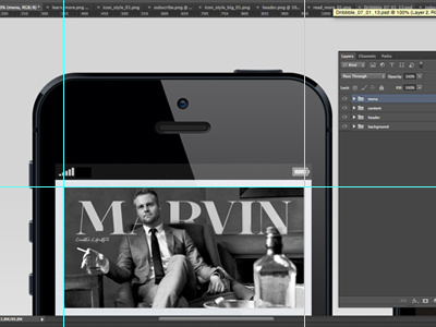 Marvin concept creative lifestyle digital iphone magazine mobile photoshop ui ux work in progress