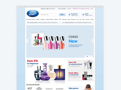 Boots website