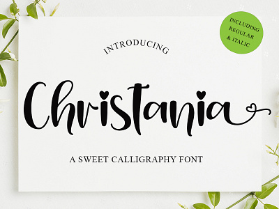 Christania branding design font graphic design illustration lettering artist lovely font sweet font typography
