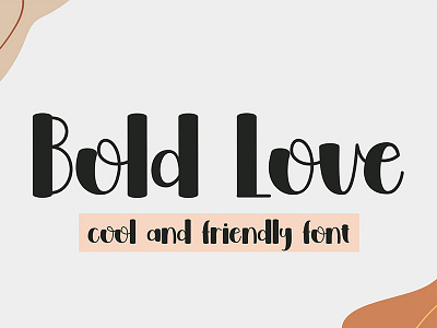 Bold Love Font branding casual font cute font design display font font graphic design lettering artist lovely font typography