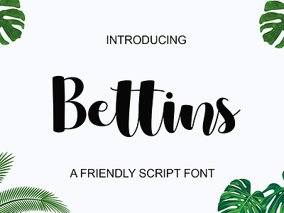 Bettins Font bouncy design font graphic design lettering artist lovely font typeface typography