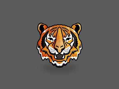 Tiger illustration affinity designer branding icon identity illustration ipaddraw logo vector