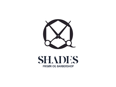Shades Beauty salon and barber shop logo branding graphic design logo