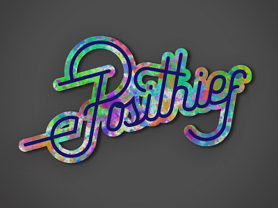 Posithief logo affinitydesigner branding design identity illustration ipaddraw letterring logo typography vector