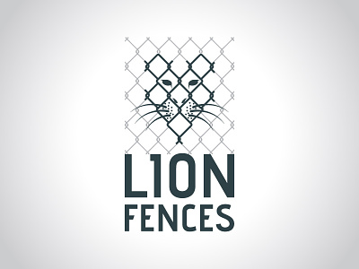 Lion Fences Logo adobeillustrator branding identity illustration lion head lion logo logo vector