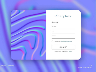 #DailyUI 001 Sign in page