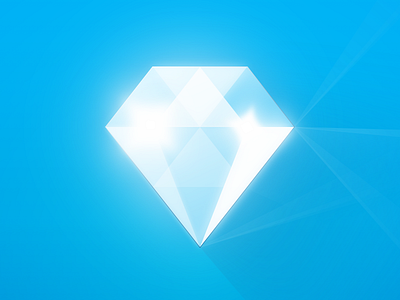 Diamond icon diamond experience light reflects