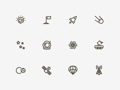 Push small icons design icons illustration outline space ui
