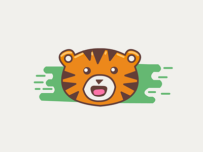 cute tiger fox kawaii tiger lion pixel art tiger vector flat