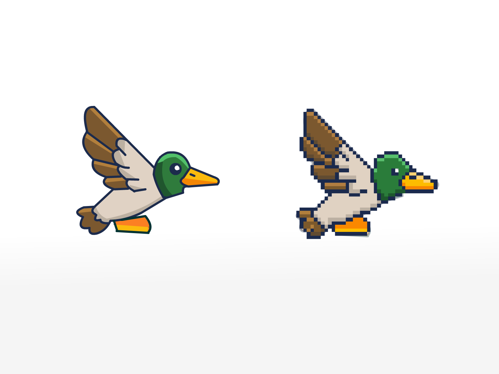 flying duck gif