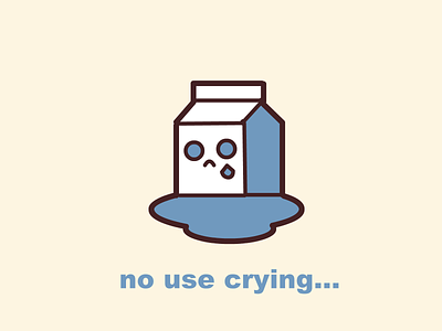 No use crying over spilt milk food milk milk box