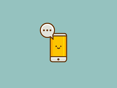 Mobile Phone chat icon mobile phone vector