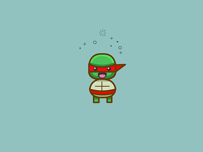 Raphial cute icon ninja turtle ninja turtles raphial vector