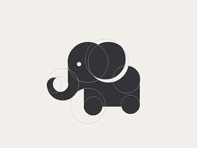 Elephant WIP animal elephant logo zoo