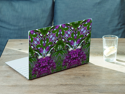 Lovely Lilacs design flower kaleidoscope repeat pattern