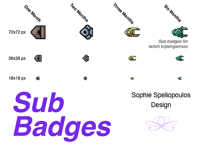 Twitch Sub Badges, Twitch Badge, Sub Badges, Discord Badge.