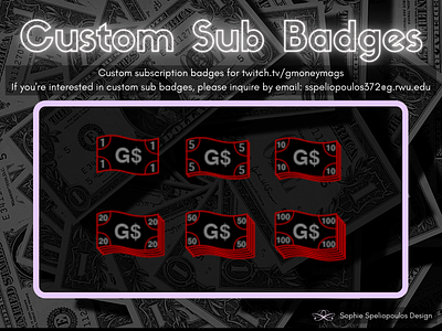 Custom Sub Badges for Twitch.tv/gmoneymags