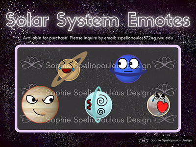 Solar System Emotes 2/2 adobe adobe illustrator adobe photoshop branding design freelance graphic design illustration open to work twitch twitch emote twitch emotes twitch sub badges twitchemote twitchemotes