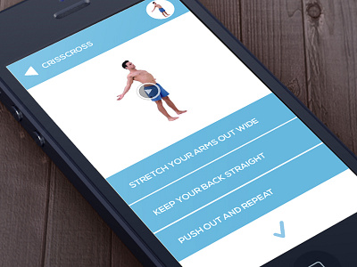 Fitness Flat Design UI for App app apps design interface iphone ui user ux