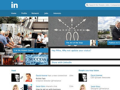 My LinkedIn Design Concept design interface linkedin social ui ux web website