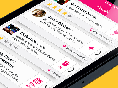 Licklist Feed UI