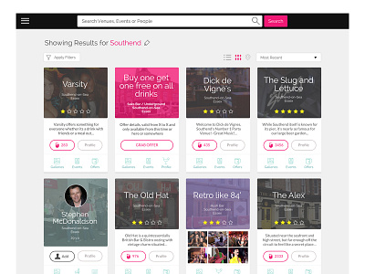 Licklist Directory Grid View