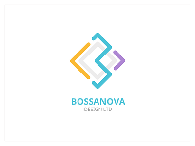 Bossanova Design Logo agency branding design flat id identity logo sketch studio