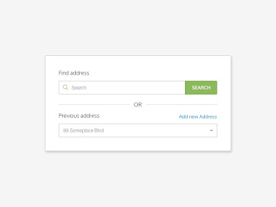 Address Bar Form UI