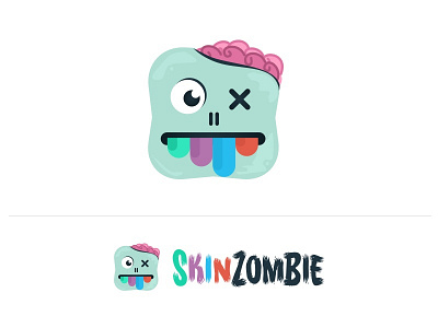 Skinzombie.com Character Design & Brand art brand branding character design illustration logo ps4 zombie