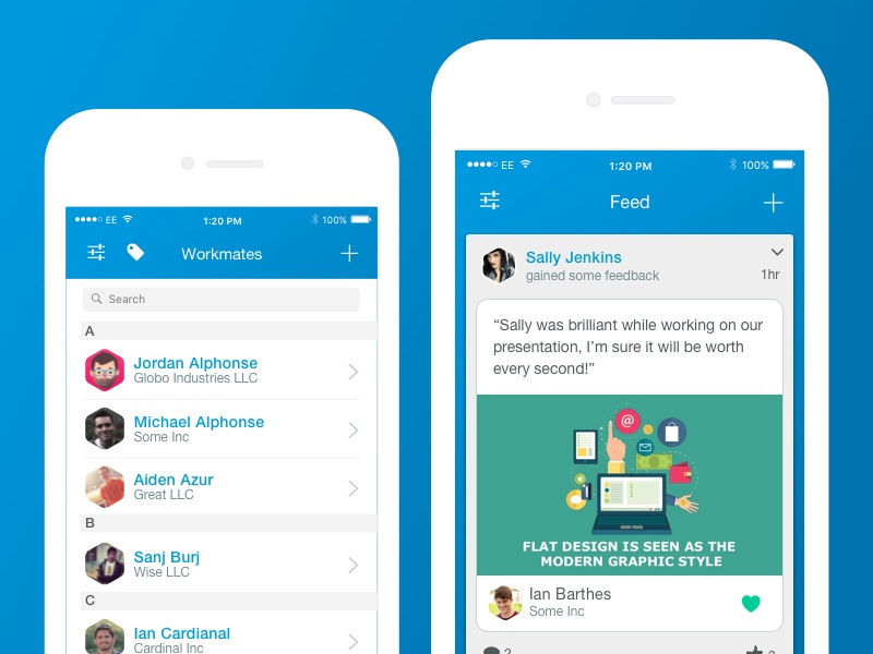 Hoorah Feedback App by Mike Hince for Bossanova on Dribbble