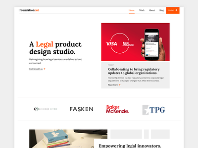 FoundationLab Agency Website agency clean interface landing page typography ui ui design web web design web design agency website white