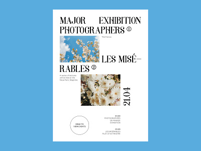 Exhibitions — Digital Poster (1) clean digital event exhibition flowers landing landing page minimal modern poster serif typography ui ui ux web design website