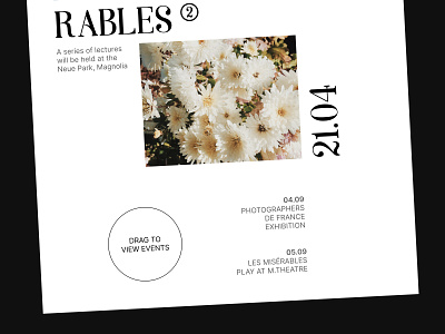 Exhibitions — Digital Poster (3) clean flowers graphic design minimal modern trendy typography ui ui ux web web design website