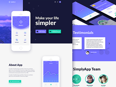 Simply – Onepage App Template