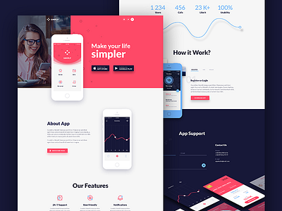 Simply – Onepage App Template