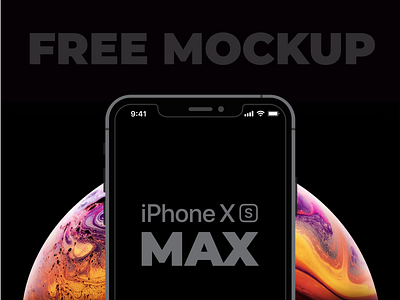 iPhone XS MAX free mockup